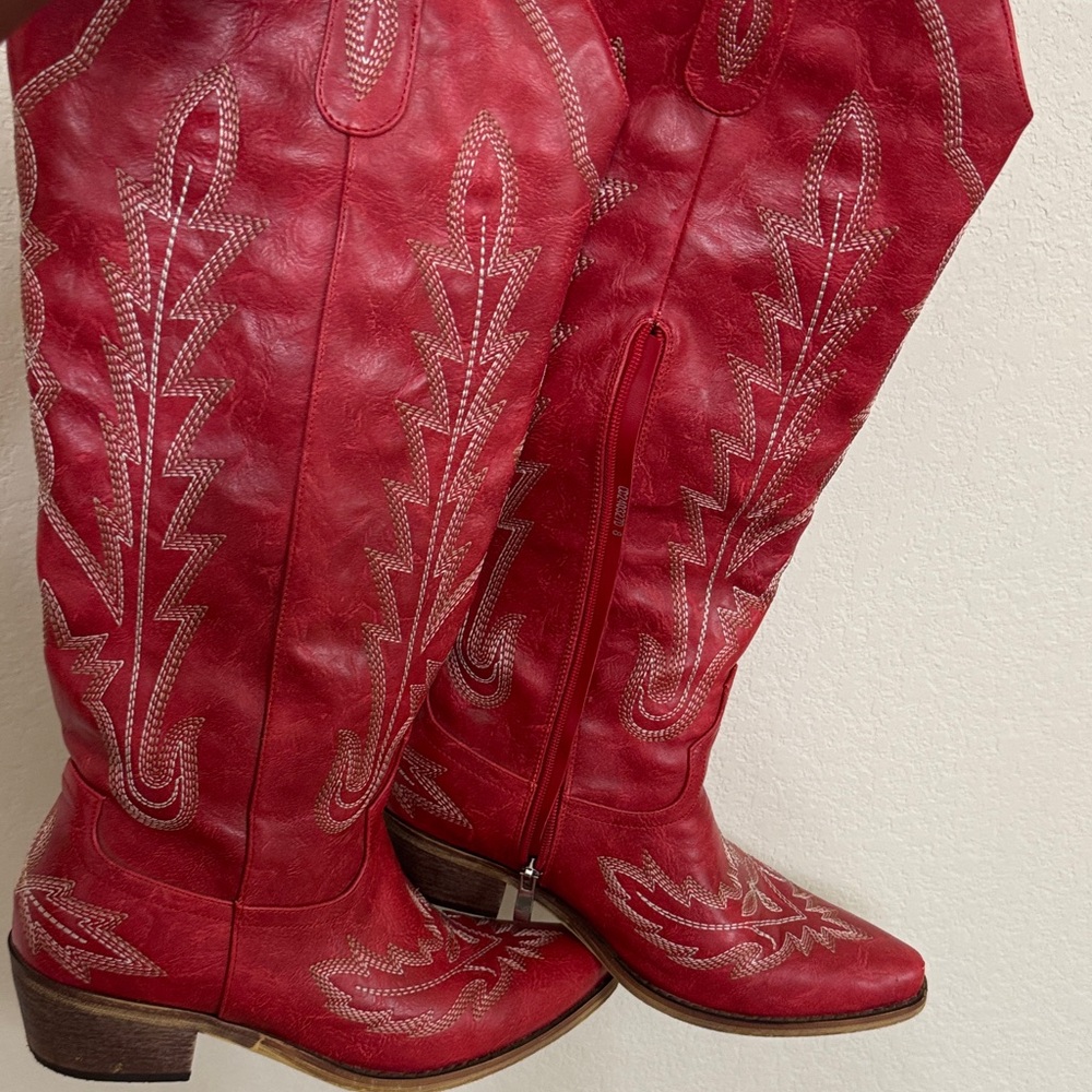 Red Western Cowboy Boots